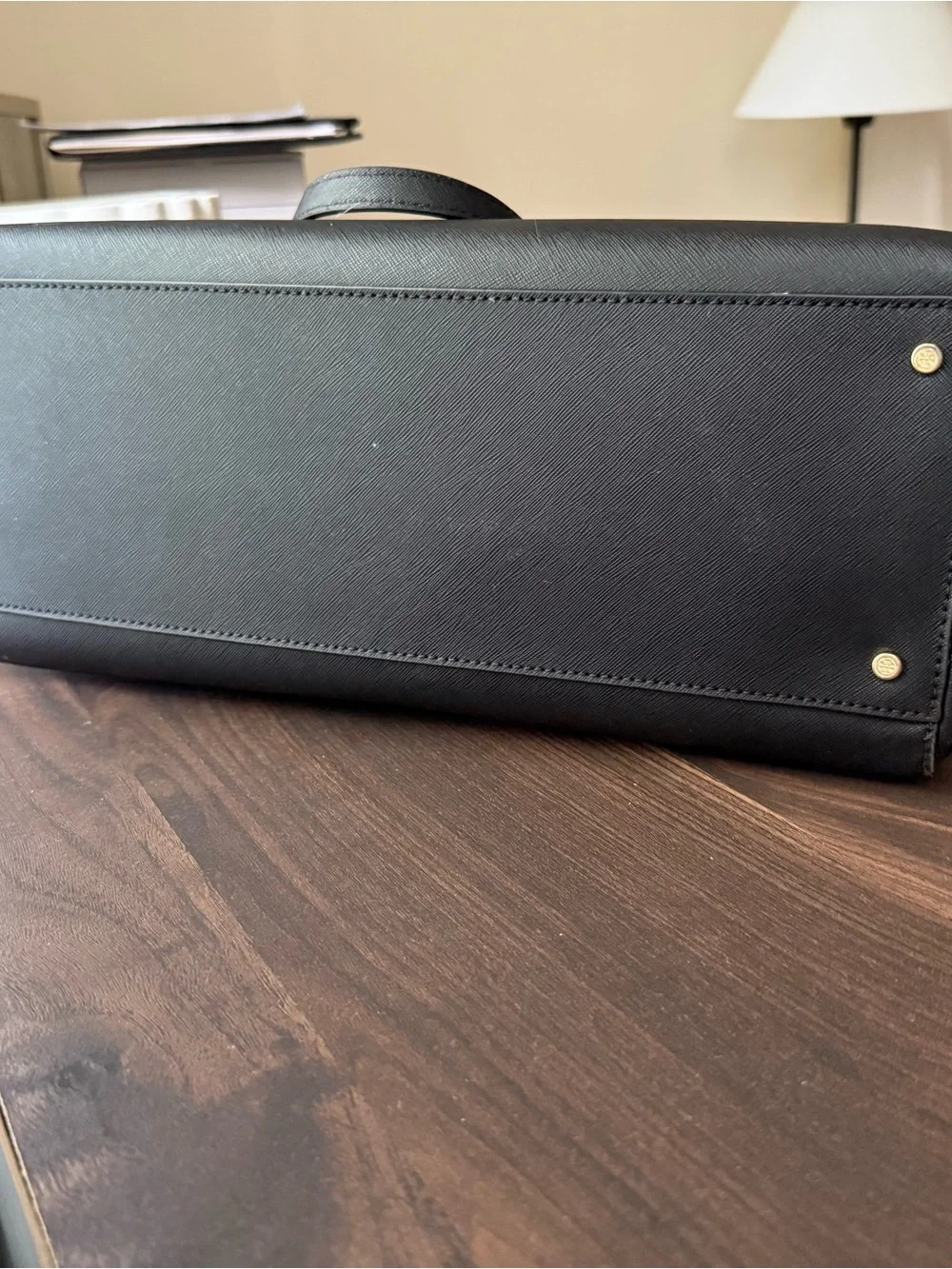 Tory Burch Black Leather Tote